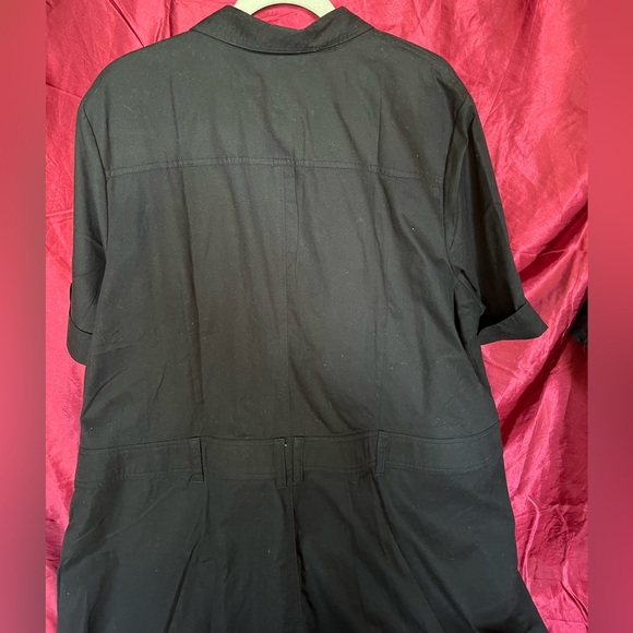 BLACK Drop Waist Scrubs Dress - Picture 5 of 11